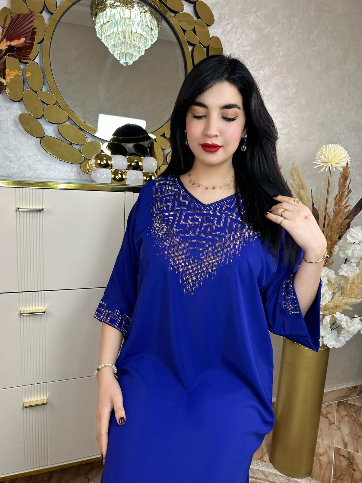 Caftan avec strass
