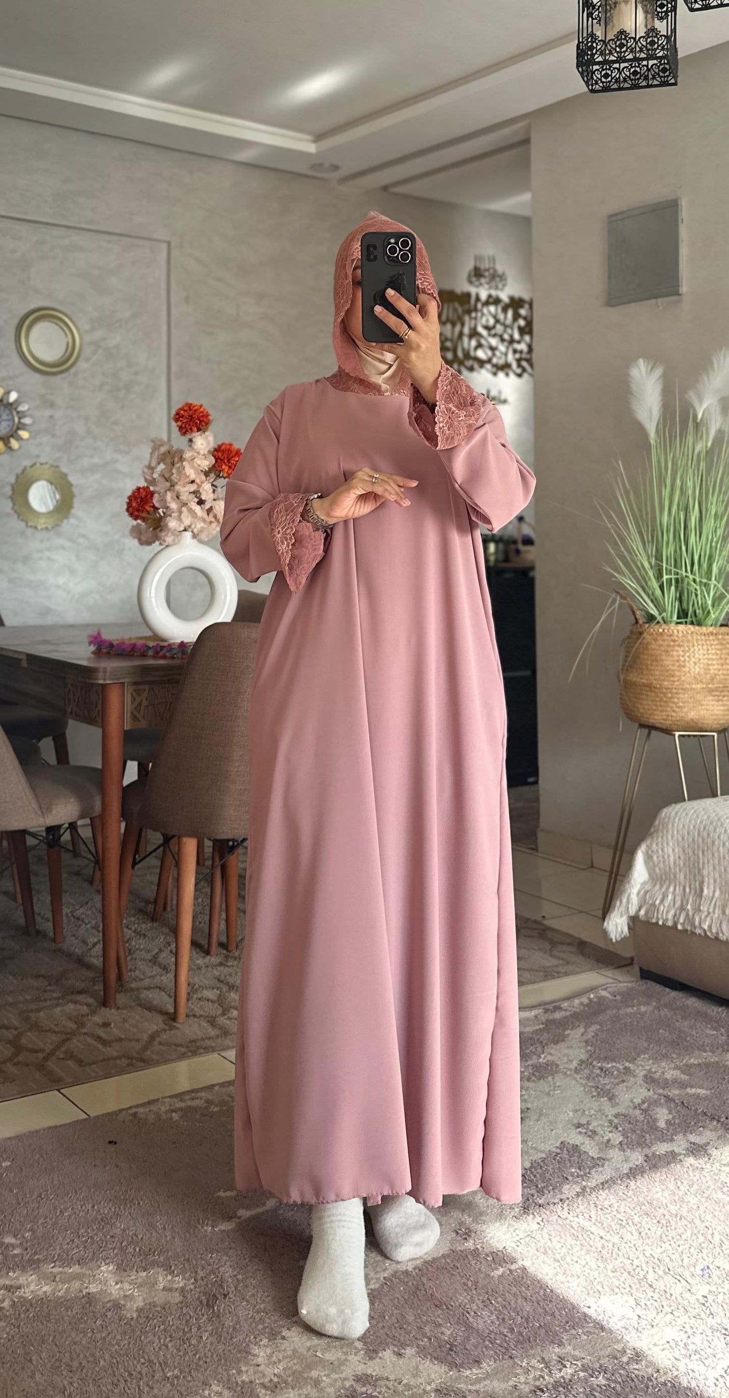 Abaya en crêpe