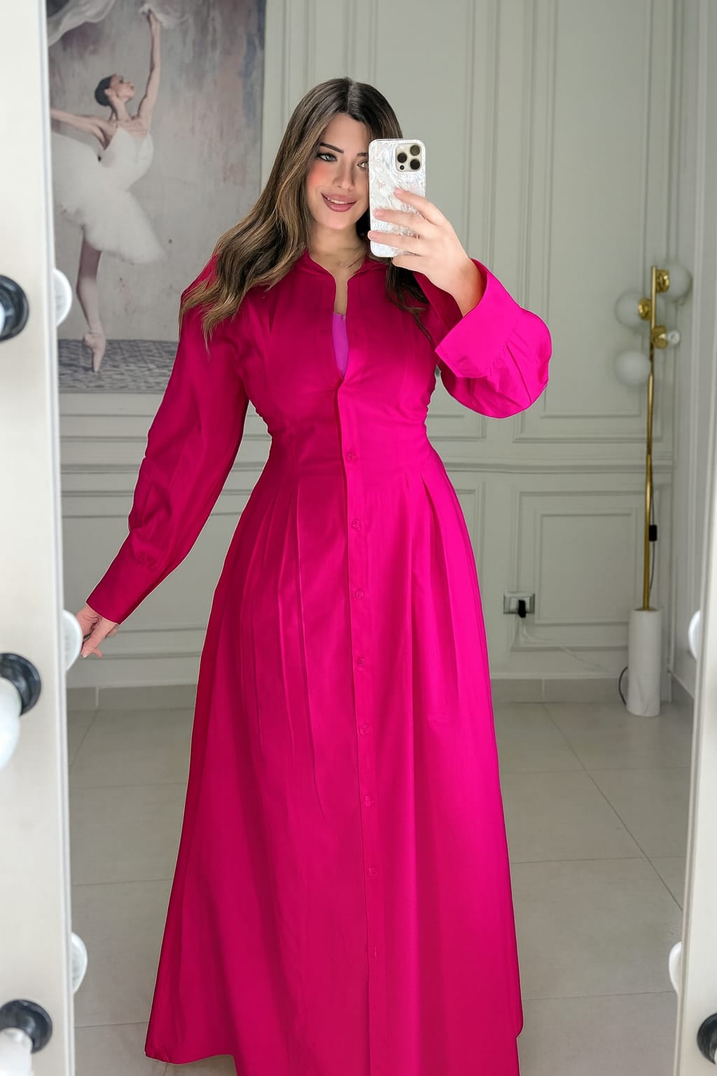 Robe en coton lisse