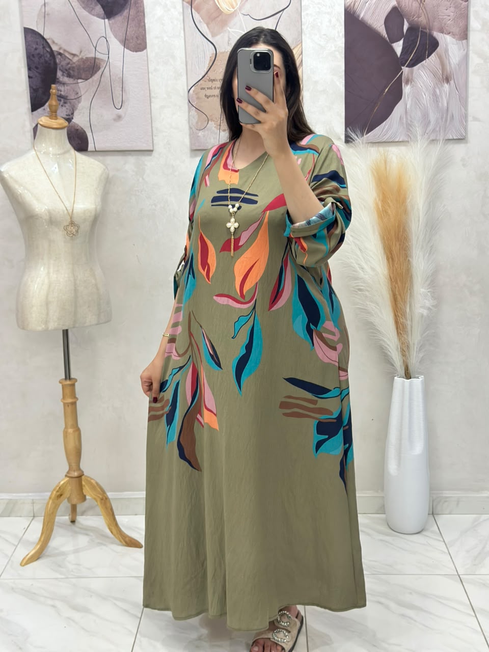 Robe En Lin + Chaine