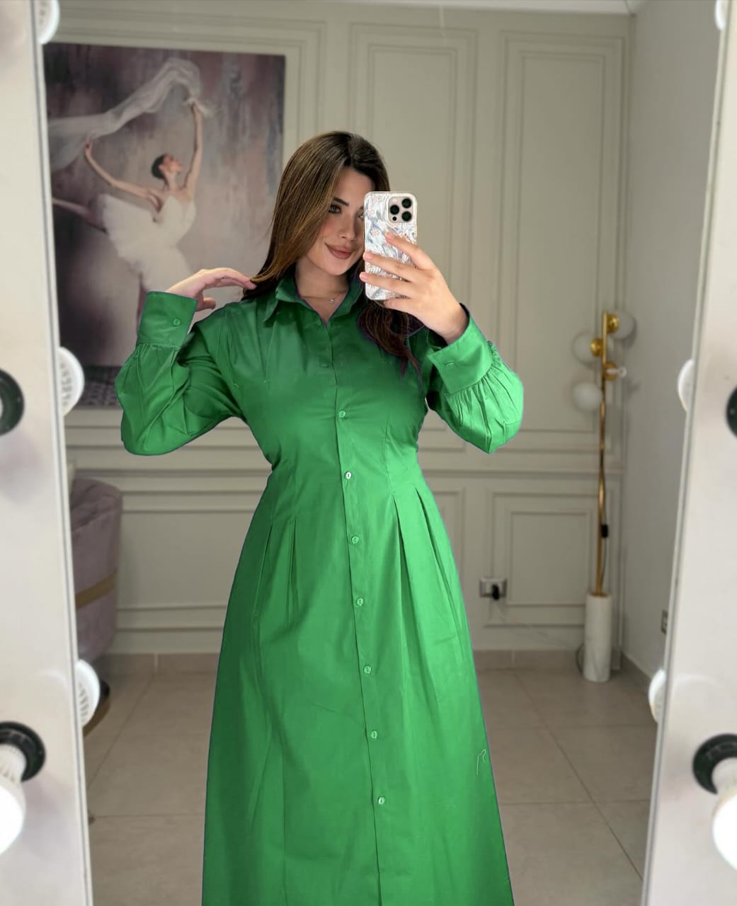 Robe en coton lisse
