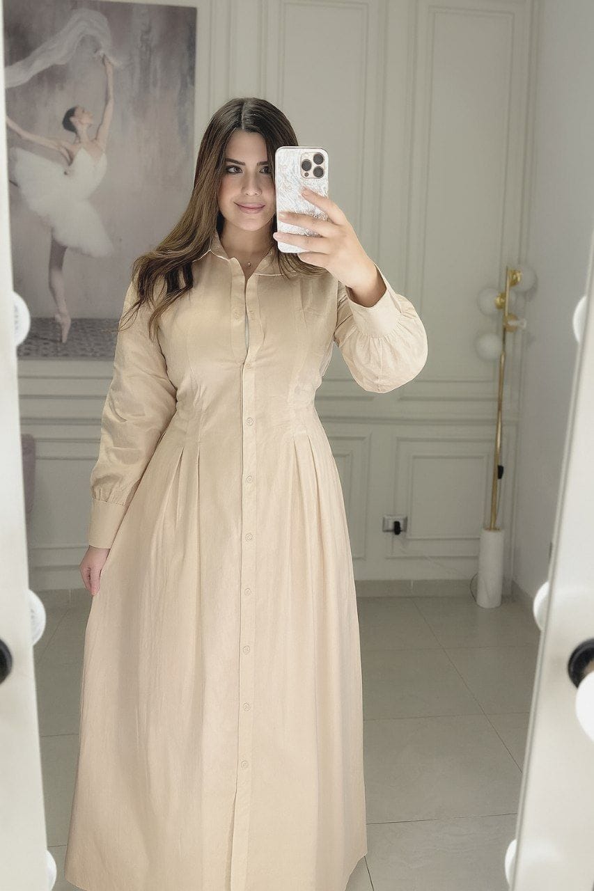 Robe en coton lisse