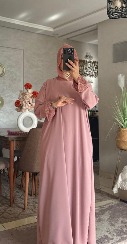 Abaya en crêpe