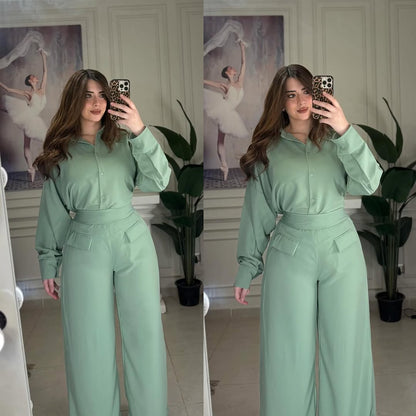 Ensemble en crêpe