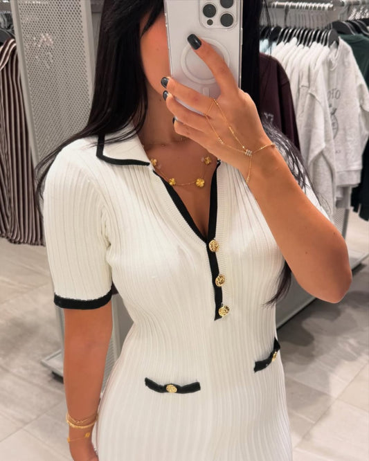Robe avec perles