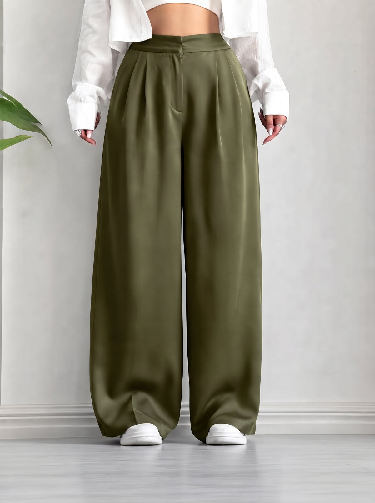 Pantalon Oversize en crêpe