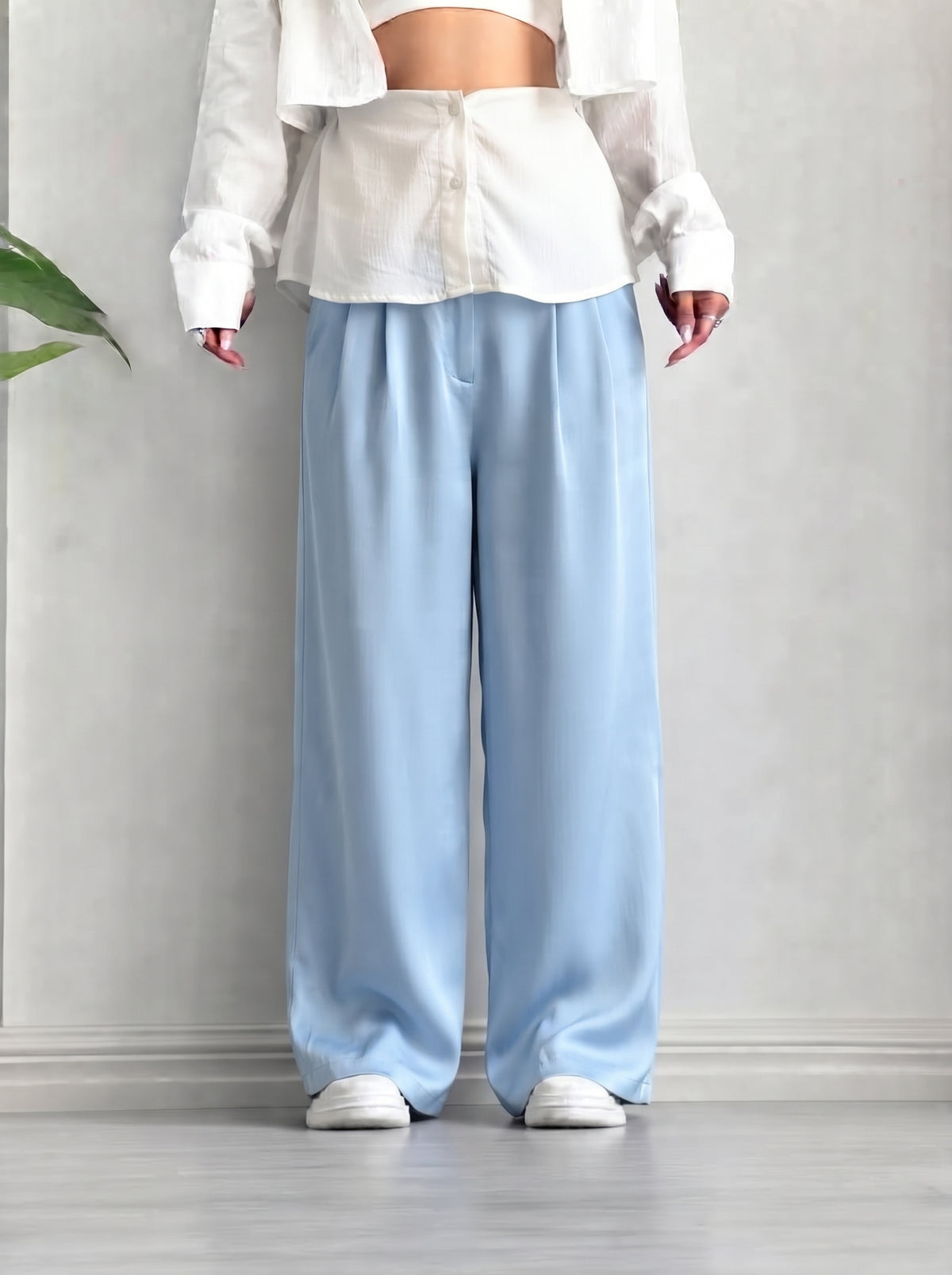 Pantalon Oversize en crêpe