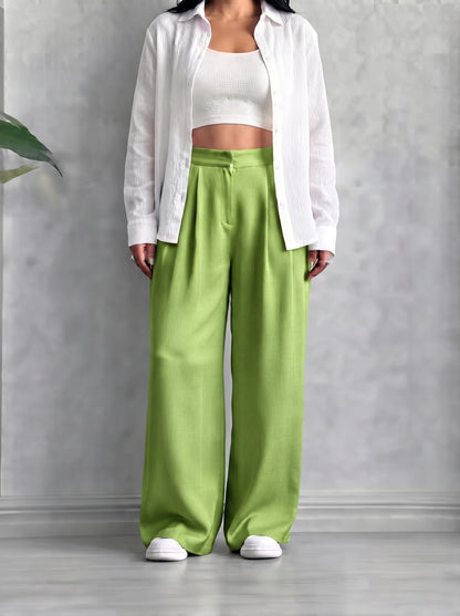 Pantalon Oversize en crêpe