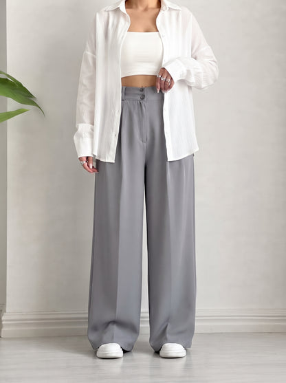 Pantalon Oversize en crêpe