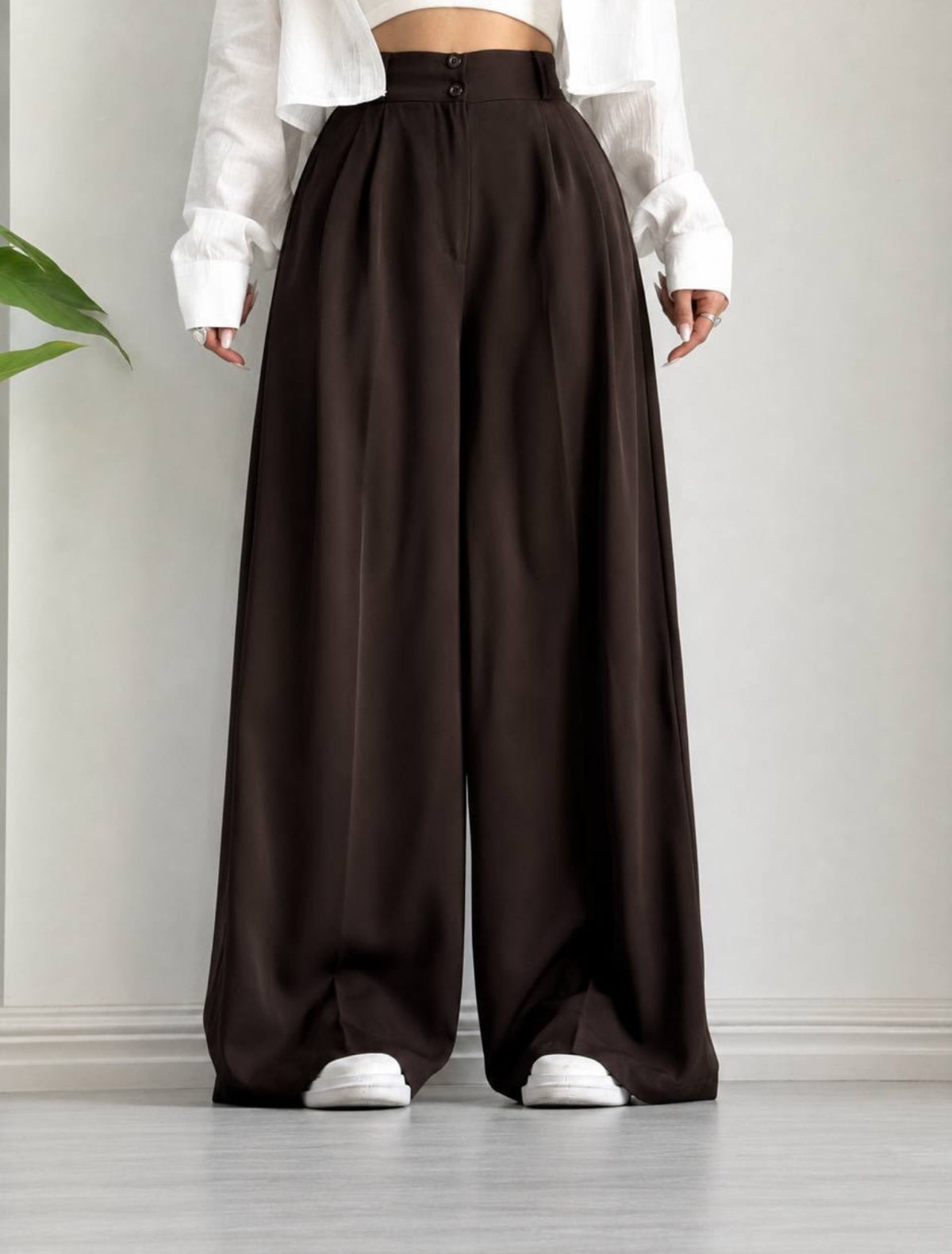 Pantalon Oversize en crêpe