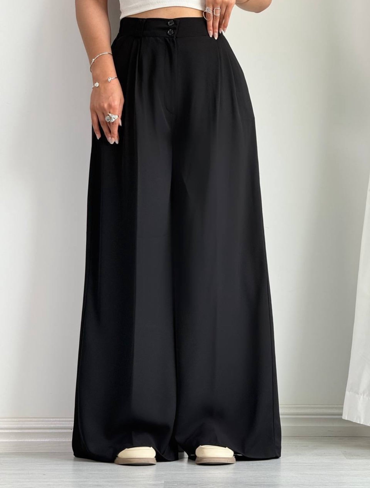 Pantalon Oversize en crêpe