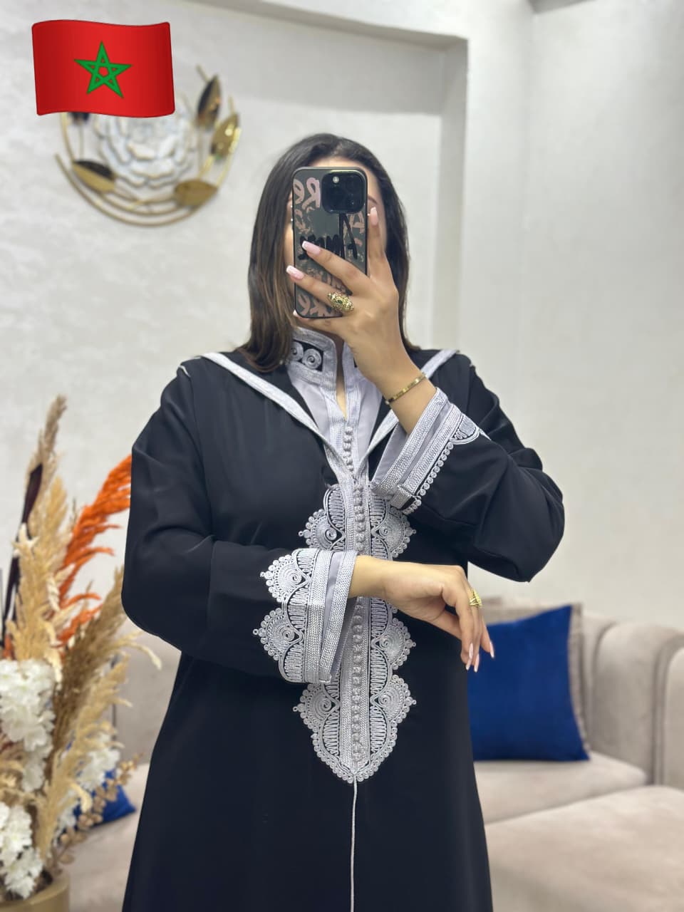 Jellaba 2 pièces avec broderies