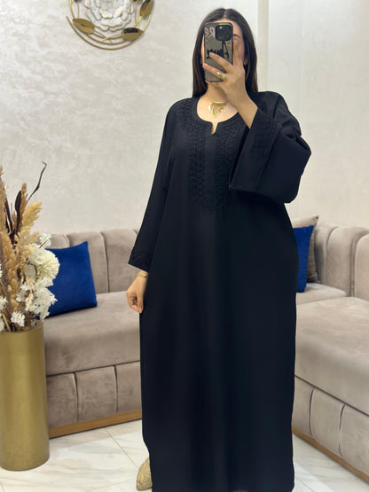 Caftan en crêpe