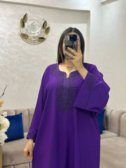 Caftan en crêpe