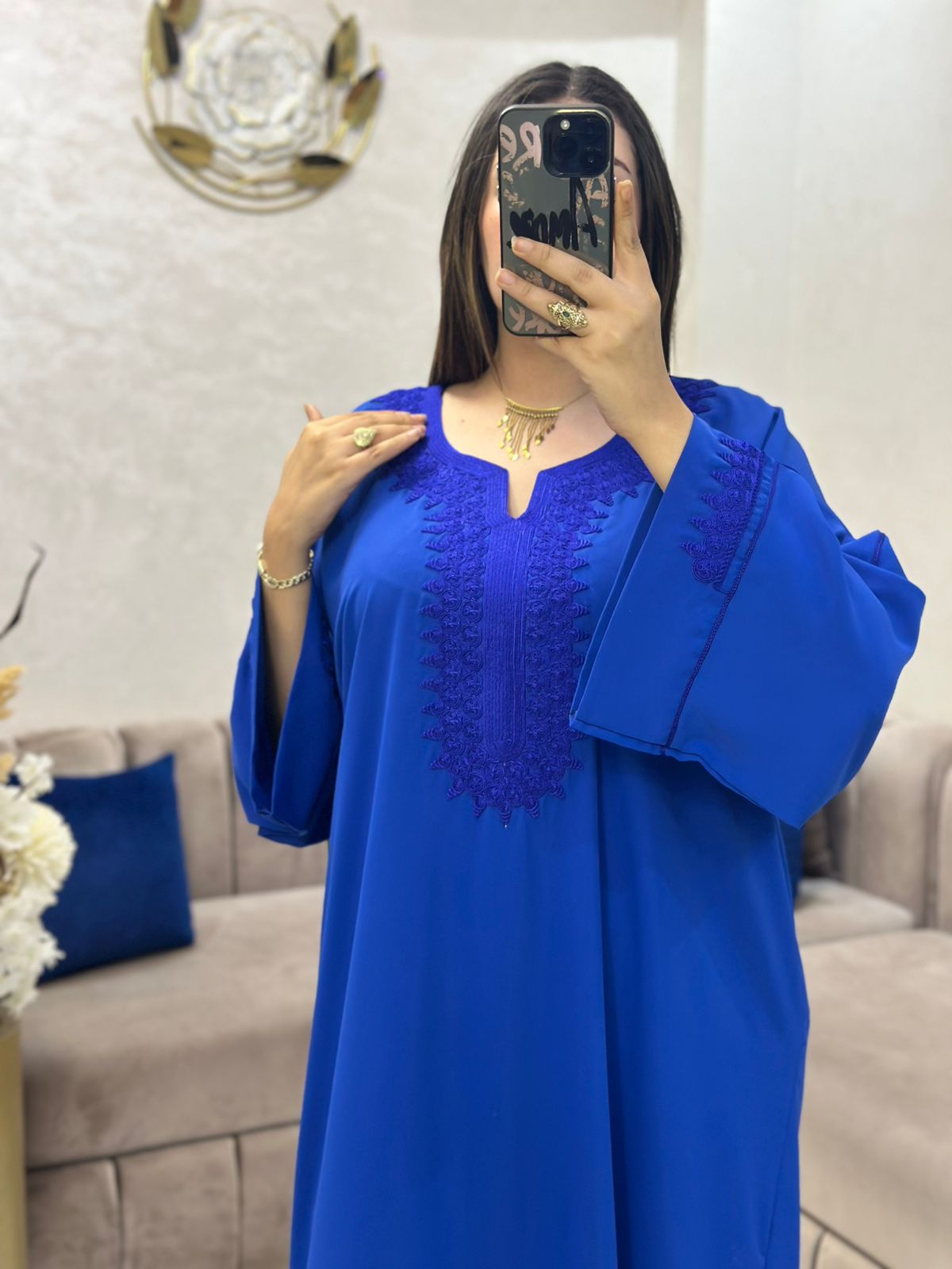 Caftan en crêpe