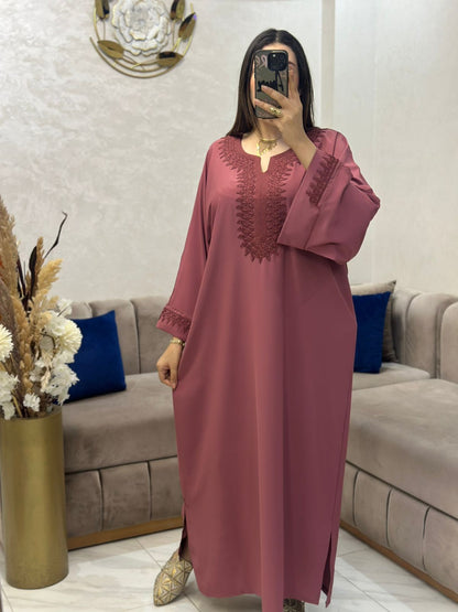 Caftan en crêpe