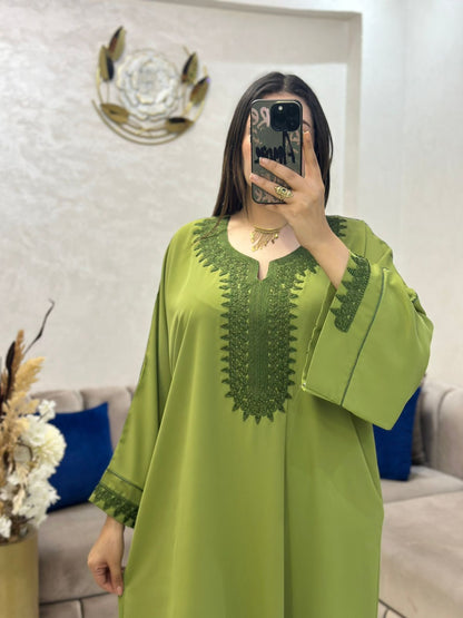 Caftan en crêpe