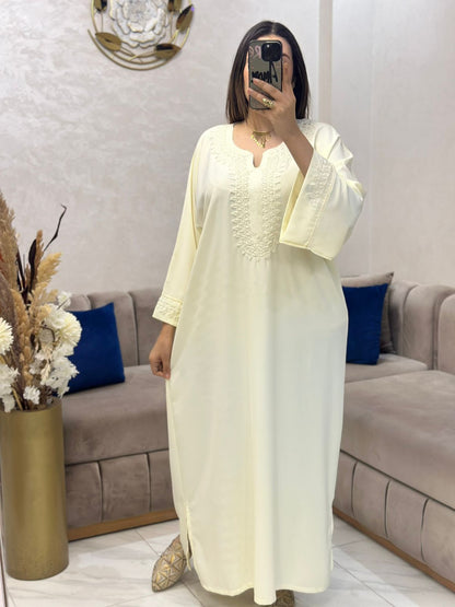 Caftan en crêpe