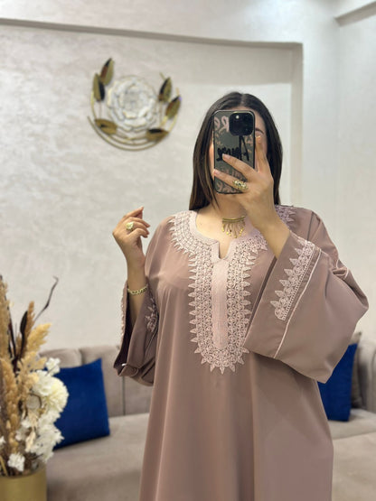 Caftan en crêpe