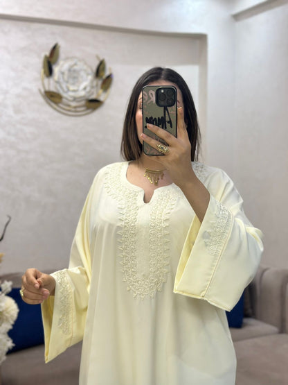 Caftan en crêpe