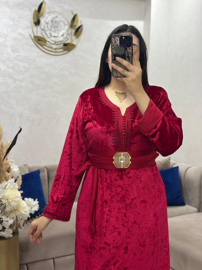 Caftan avec ceinture