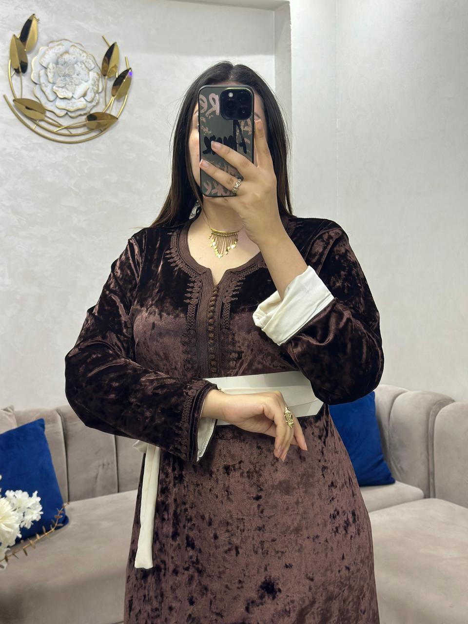 Caftan avec ceinture