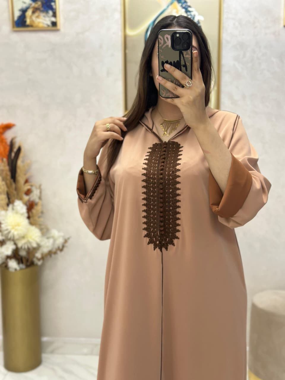 Jellaba en crepe