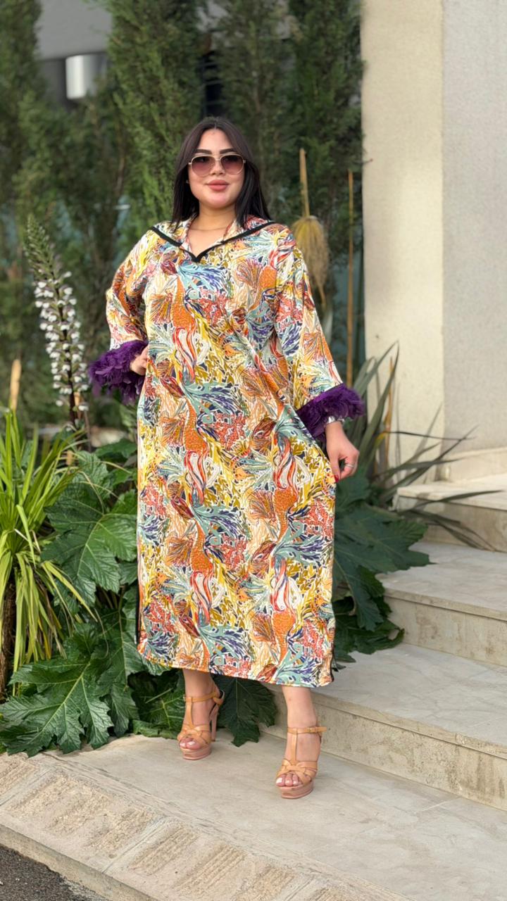 Djellaba en Fil Satiné