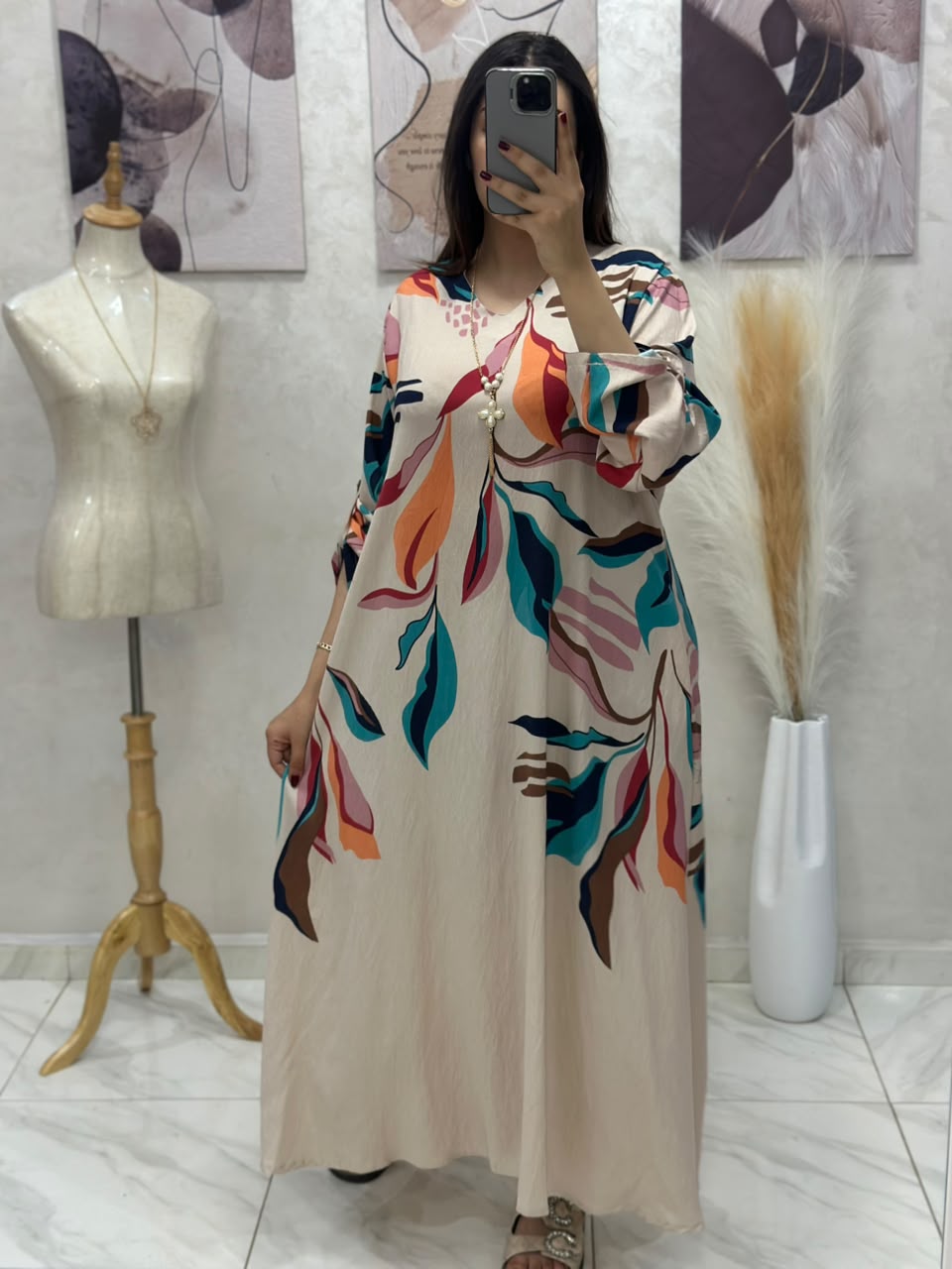 Robe En Lin + Chaine