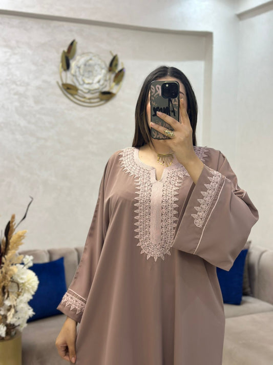 Caftan en crêpe
