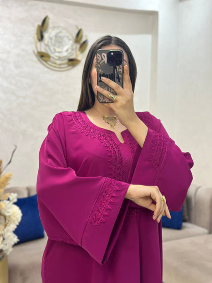 Caftan en crêpe