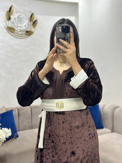 Caftan avec ceinture