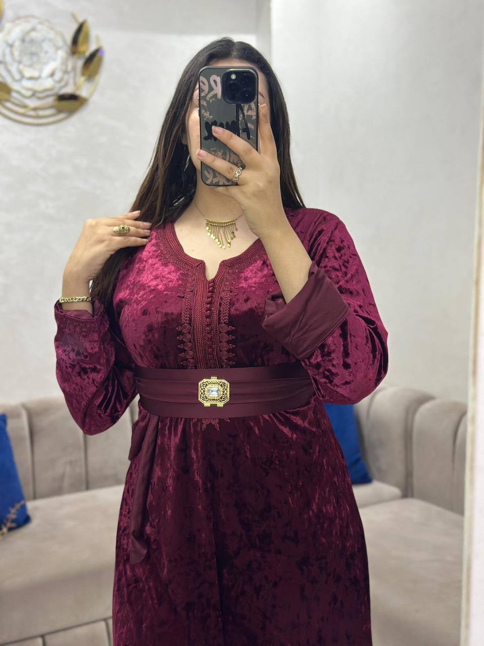 Caftan avec ceinture