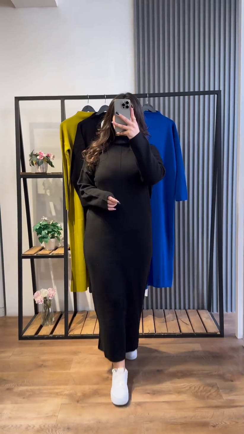 Robe oversize en laine