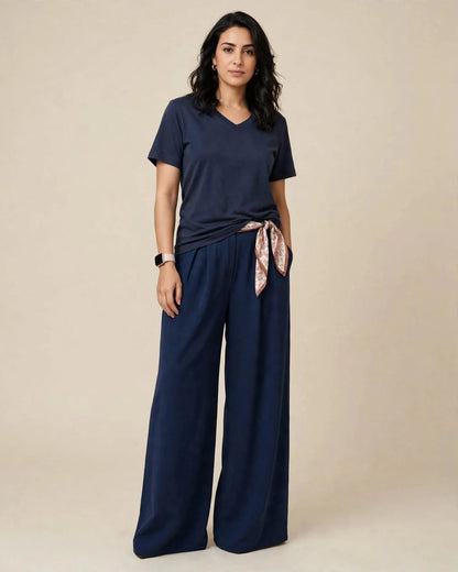 Pantalon Oversize avec Cravate