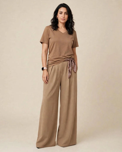 Pantaloon oversize en crêpe