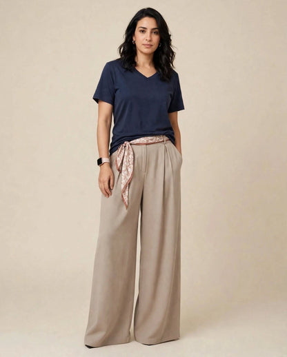 Pantalon Oversize avec Cravate